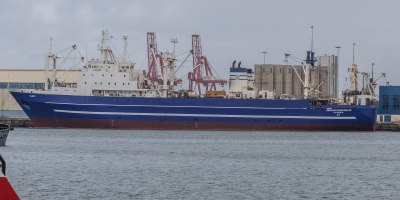 Factory trawler 'Simonas Daukantas' of 120 m built in 1989