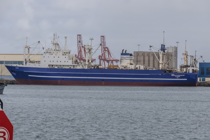 Factory trawler 'Simonas Daukantas' of 120 m built in 1989